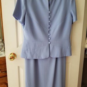 Maggy London Periwinkle Blue 2-piece dress, Size 14